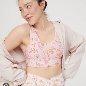 AERIE OFFLINE SPORTS BRA - COUNTRY PINK NWT